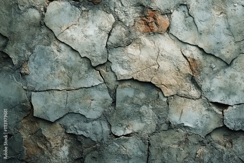 Cracked stone wall, textured background. Ideal for grunge, aged, or weathered designs.