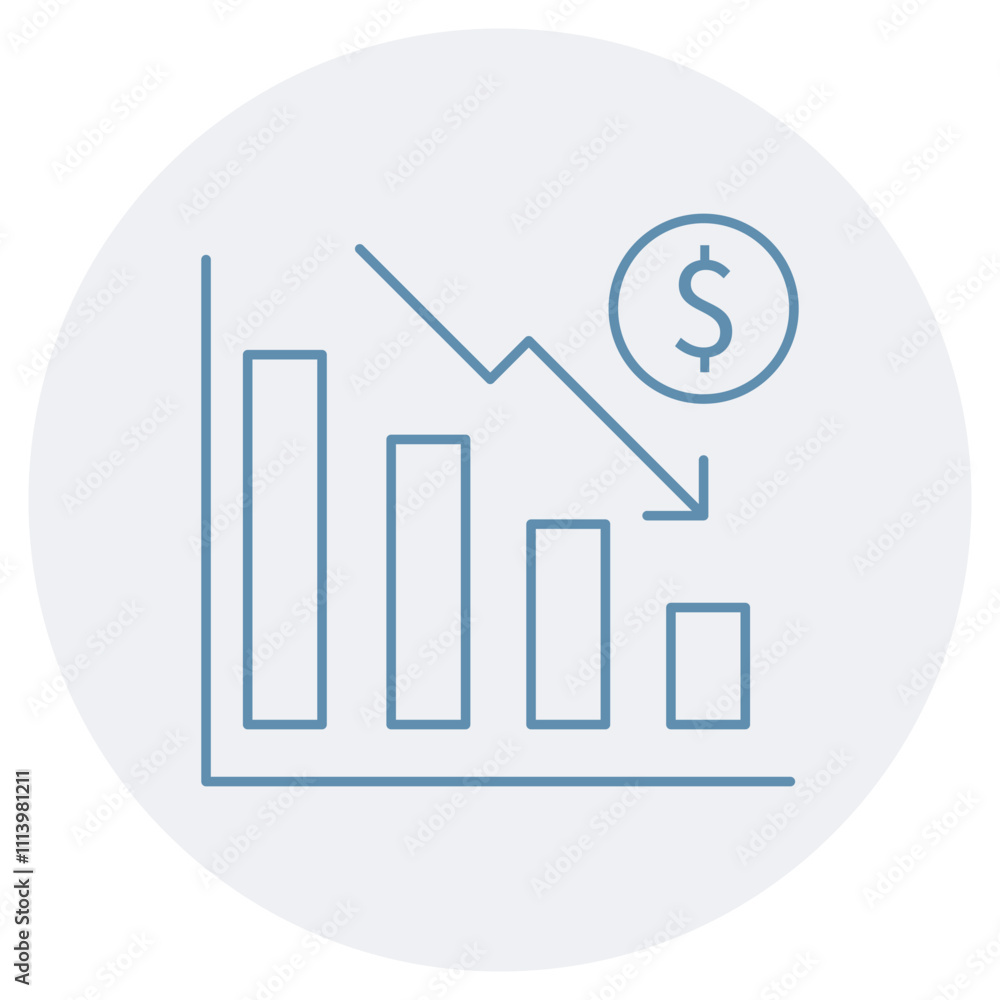 Stock Market Crash icon, Understanding the Causes and Effects of a Stock Market Crash, Strategies for Protecting Investments During Market Crises icon, Vector Stock Market Crash icon, Understanding the Causes and Effects of a Stock Market Crash, Strategies for Protecting Investments During Market Crises icon, Vector