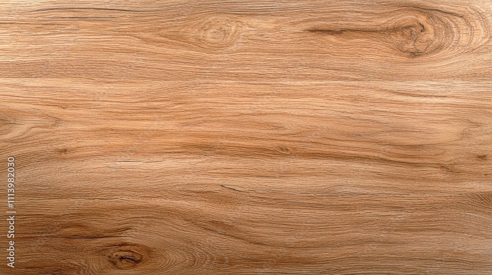 Obraz premium Smooth Natural Oak Wood Background with Consistent Texture and Grain Pattern