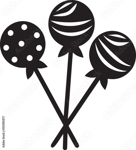 Lolipop silhouette Vector.