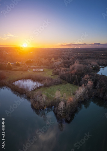 Lac d'Anglade en Gironde photo