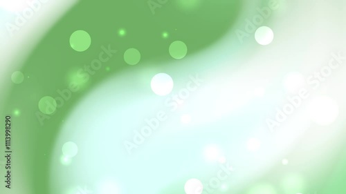 Wallpaper Mural green gradient background with floating bokeh lights. Features pastel tones and soft curves perfect for eco-friendly designs nature themes or celebration invitations. Torontodigital.ca