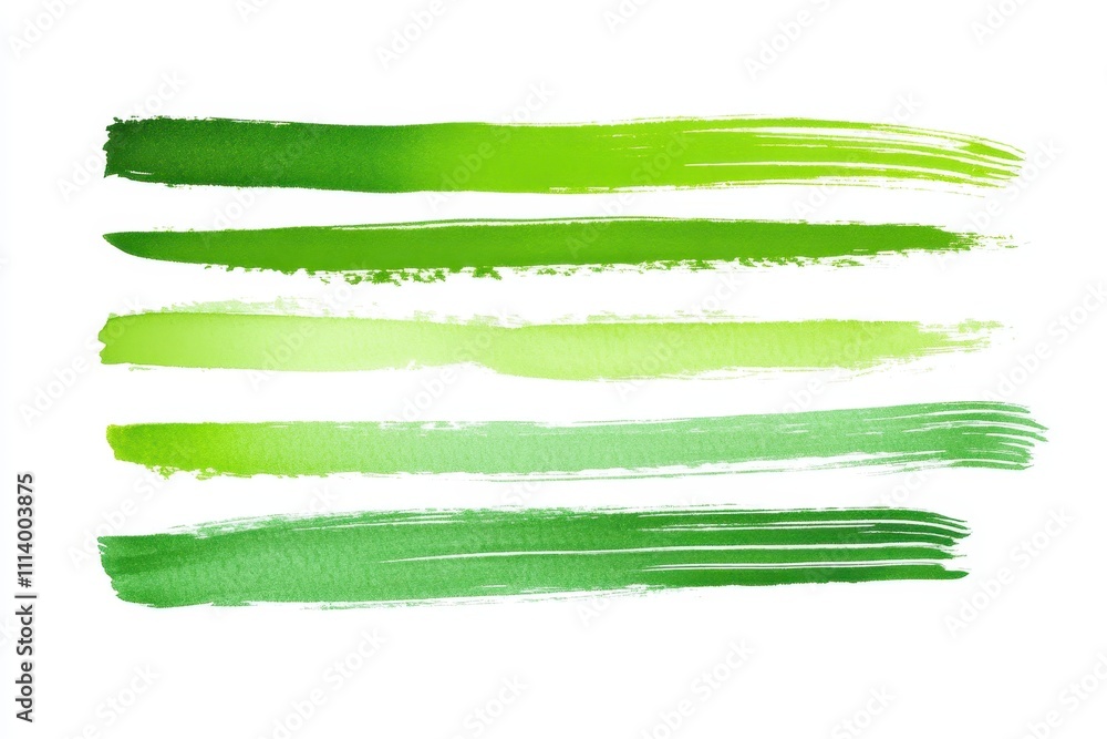 Isolated green marker streaks on white Set of hand drawn transparent pen lines Stylish vector design elements Isolated green marker streaks on white Set of hand drawn transparent pen lines Stylish vector design elements