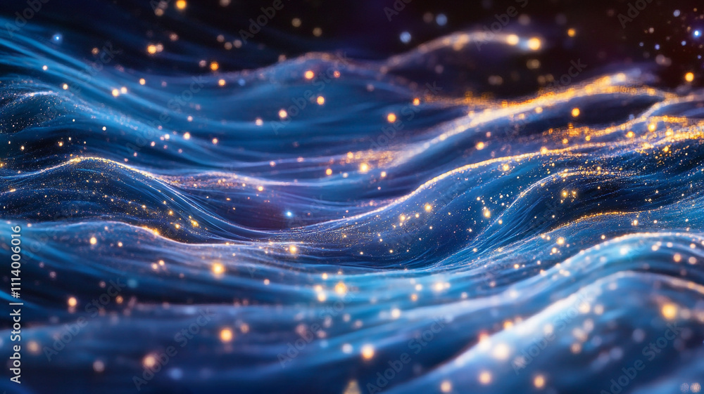 Obraz premium Abstract blue shimmer background.