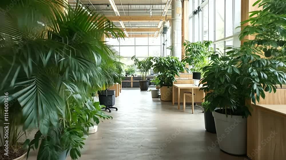 1_Eco Friendly Office with Recycled Furniture and Indoor Plants 1_Eco Friendly Office with Recycled Furniture and Indoor Plants
