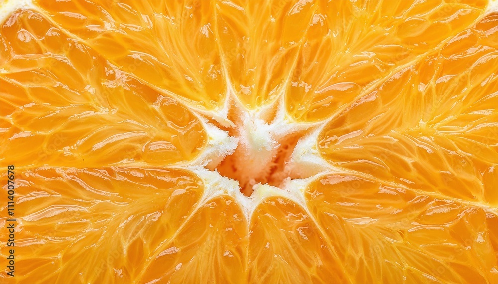 Detailed Texture of Fresh Orange Slice Detailed Texture of Fresh Orange Slice