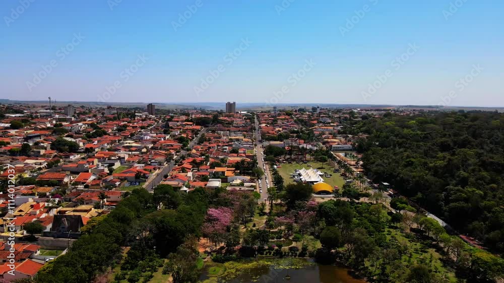 Video horizontal da cidade de Garça interior de São Paulo, cidade de produção de cafés