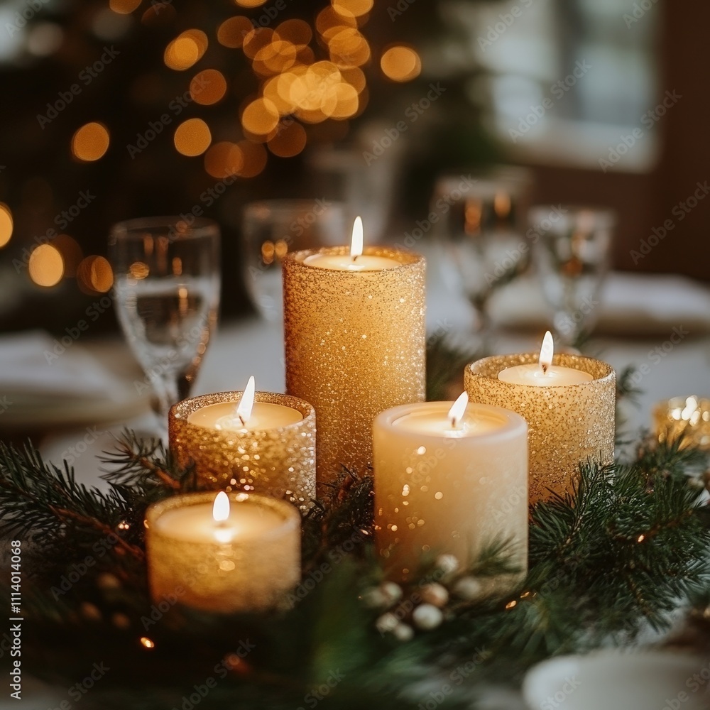 Elegant Christmas Dining Table Decoration Elegant Christmas Dining Table Decoration