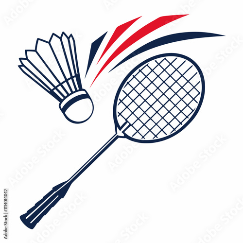 Badminton vector illustration