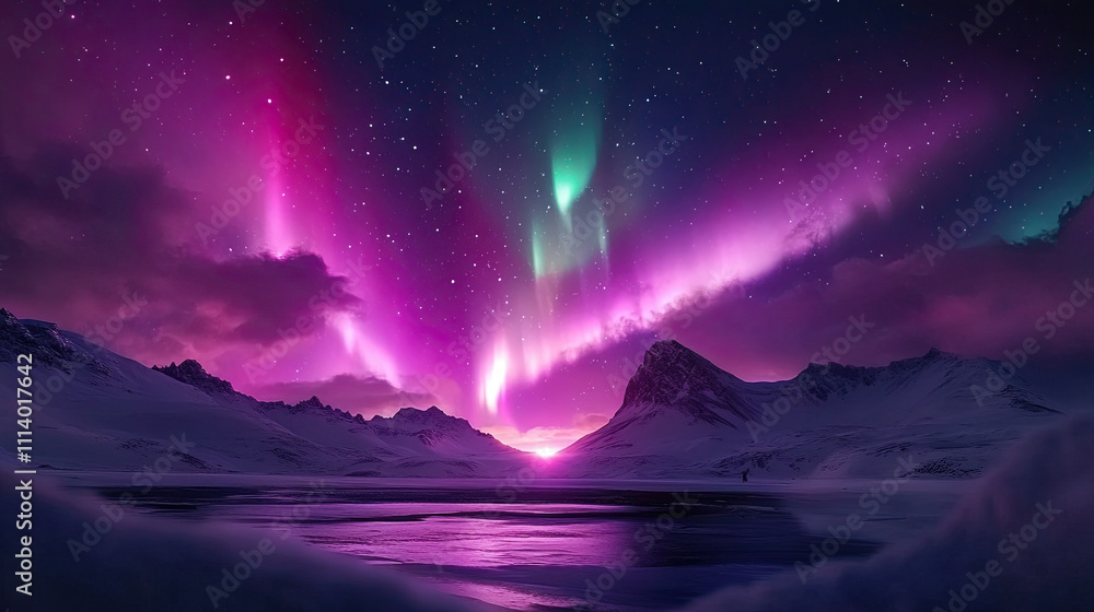 aurora borealis above the sea aurora borealis above the sea
