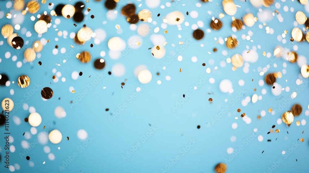 abstract defocused lights, sparkling holiday bokeh background with golden tones, blue background abstract defocused lights, sparkling holiday bokeh background with golden tones, blue background