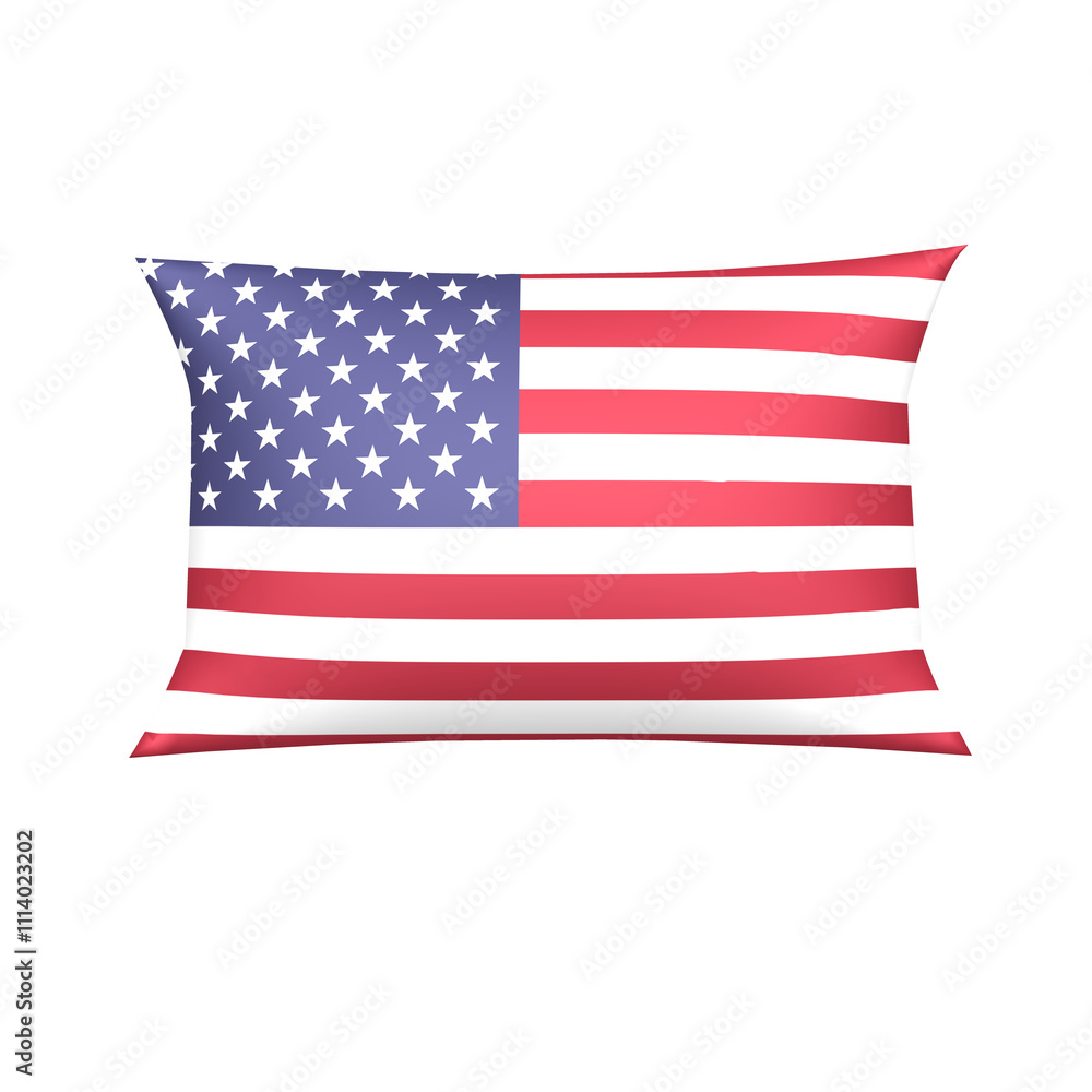 Fototapeta premium Pillow, American flag, American Dream