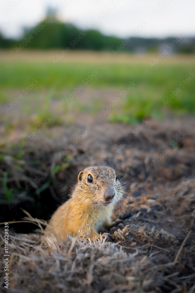 cute ground squirrel in the meadow cute ground squirrel in the meadow