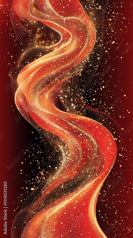 Cosmic Dance of Fiery Passion and Celestial Radiance Cosmic Dance of Fiery Passion and Celestial Radiance