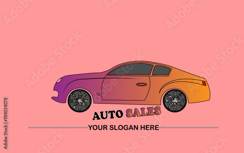 logo for auto shop , cars saler