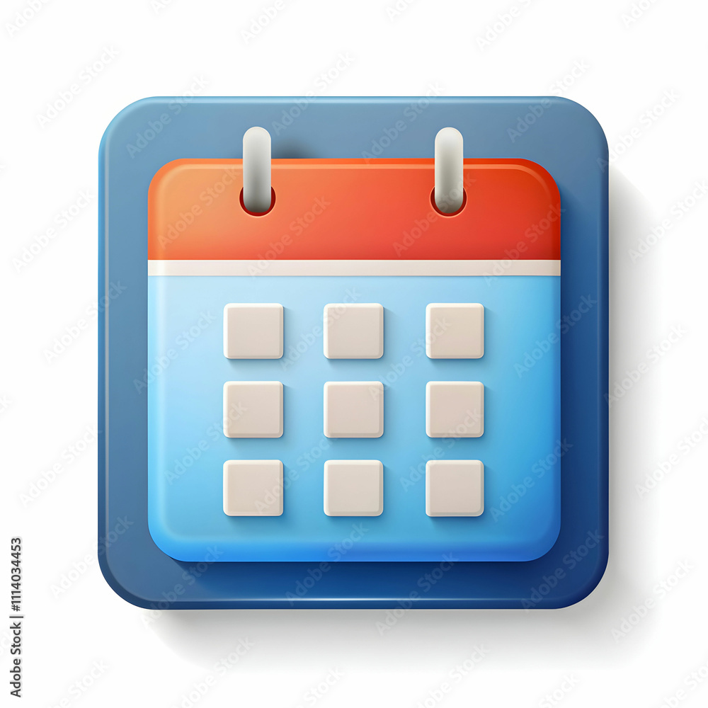 calendar icon on white background calendar icon on white background
