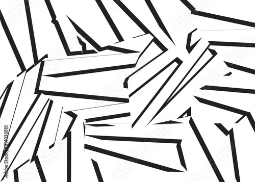 Abstract background with irregular stripe and zigzag line pattern. Abstract raw and irregular stripes pattern