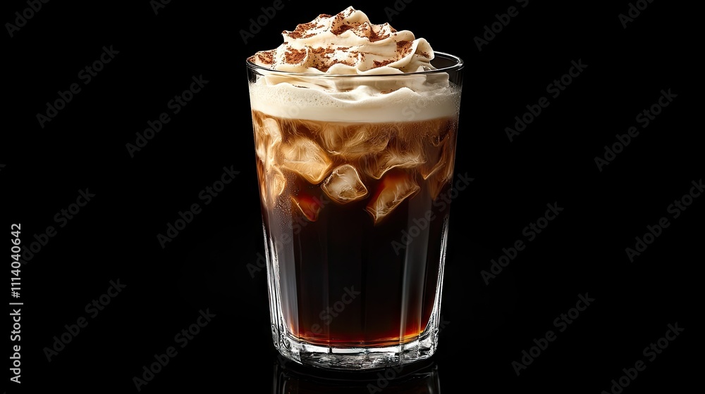 Refreshing Iced Coffee with Frothy Topping Refreshing Iced Coffee with Frothy Topping