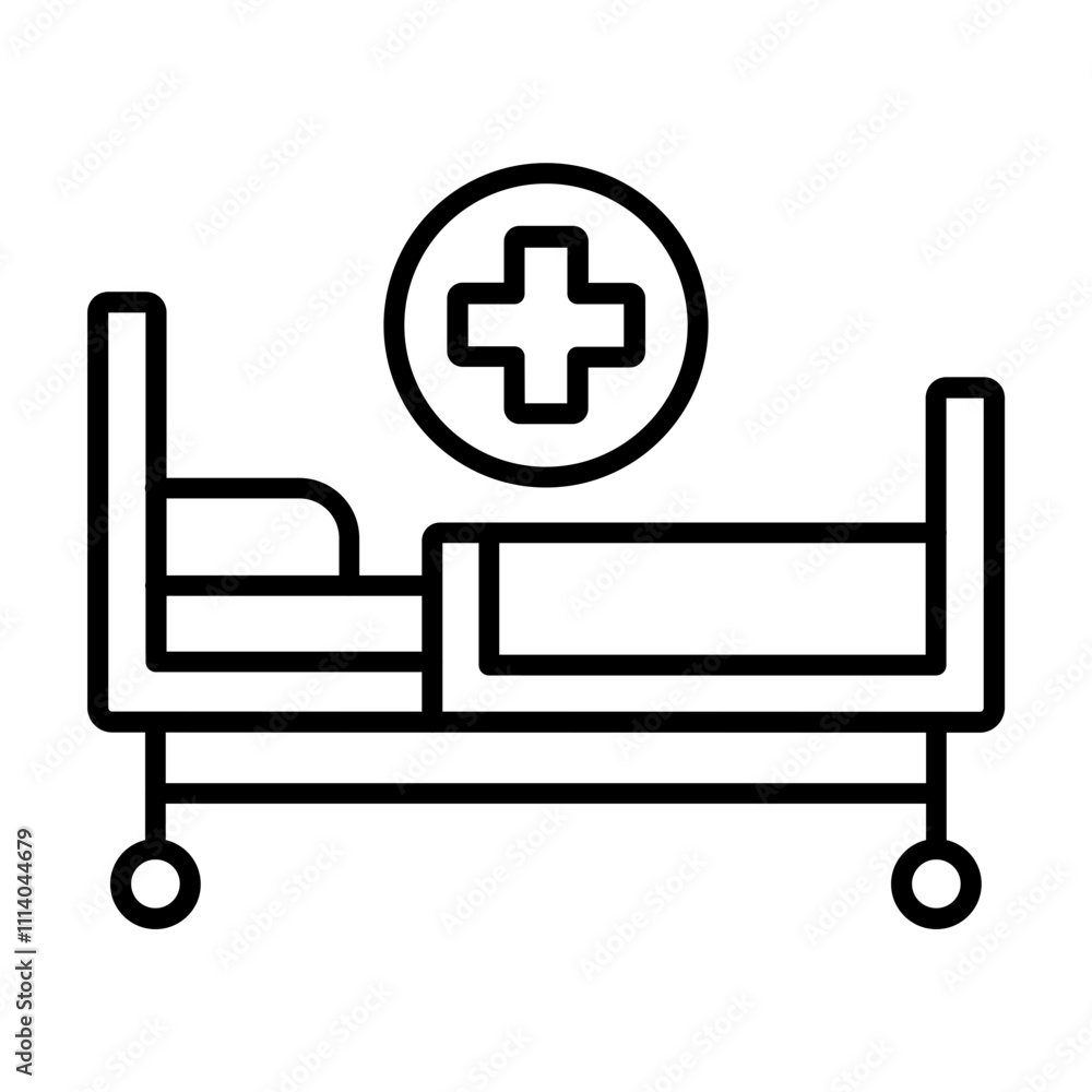 Fototapeta premium Bed Icon