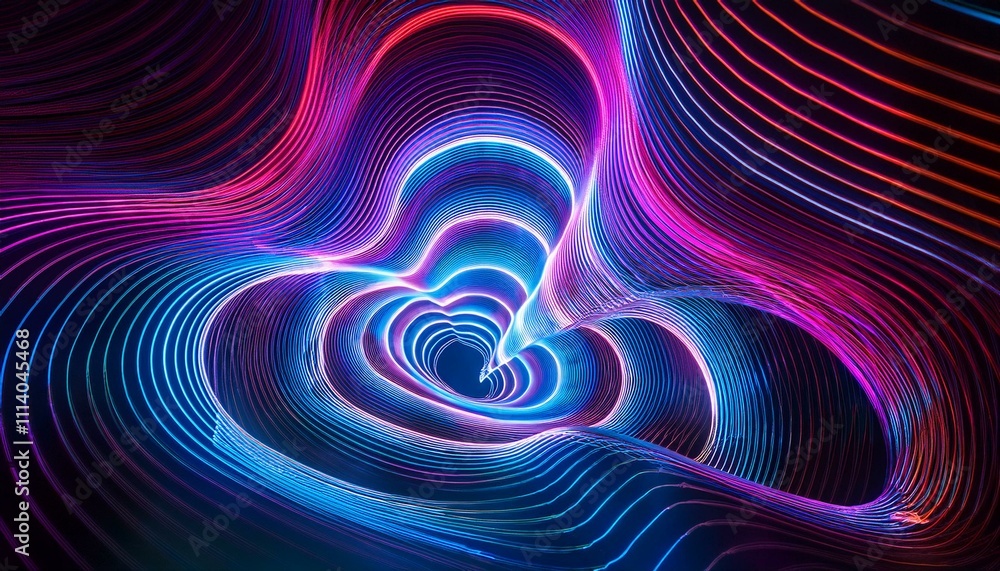 Fototapeta premium A whimsical swirl and spiral art design; a psychedelic vector design pattern; a colorful hypnotic design with spiraling and swirling lines; graphic resources; graphic elements; art and design; artist