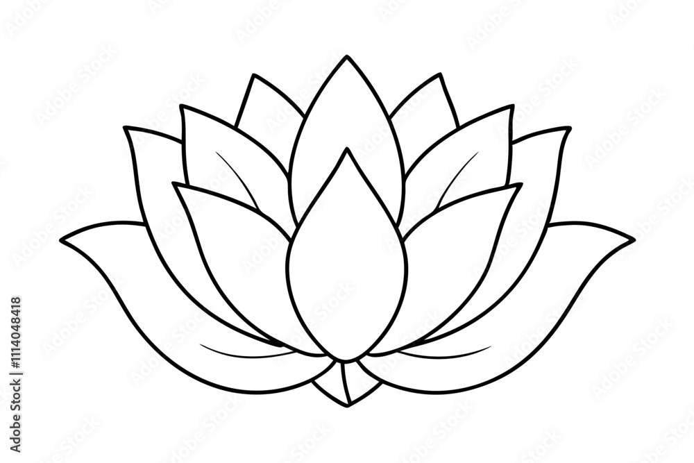 Minimalist Nature Bloom Line Art Vector Minimalist Nature Bloom Line Art Vector