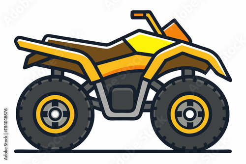 Atv bike new vector and illustration vehicle teansport bike