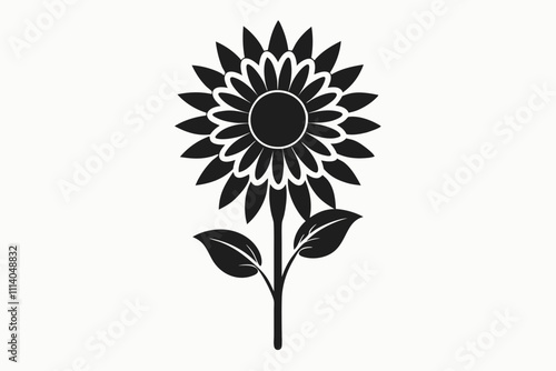 Black vector icon isolated on white background