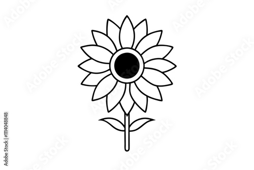 Black vector icon isolated on white background