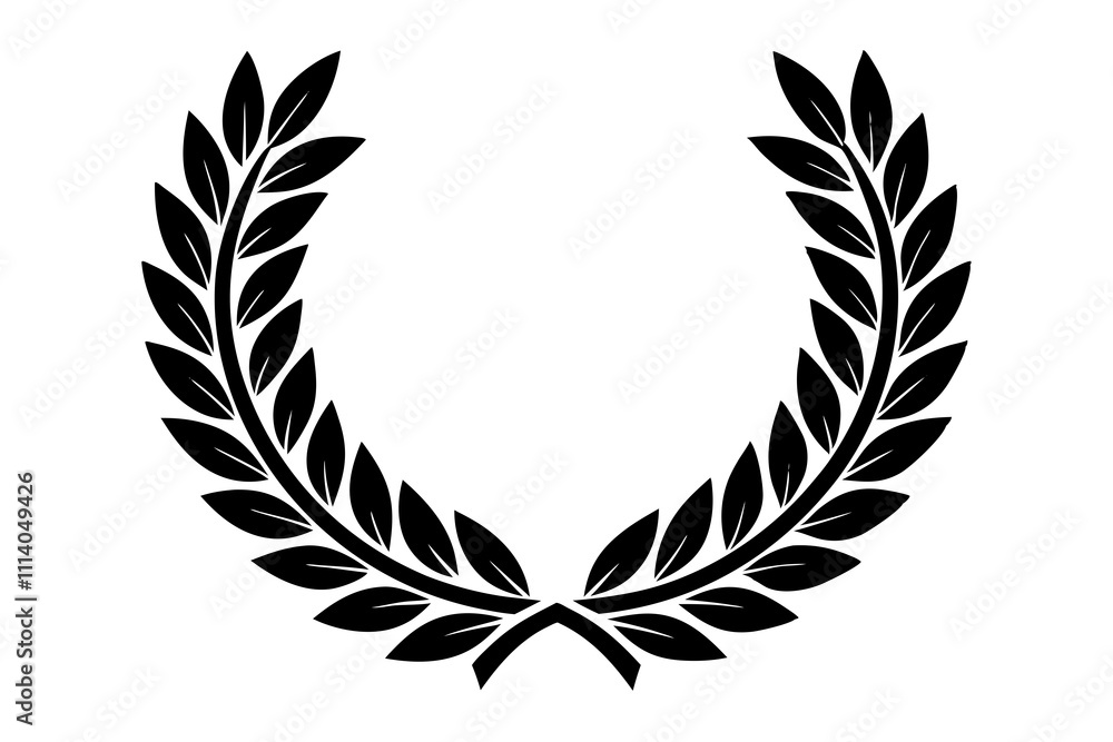 Laurel Wreath Feather Leaf Circle Decoration Laurel Wreath Feather Leaf Circle Decoration
