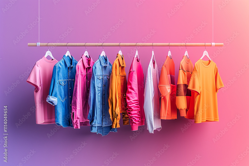 Stylish Gradient Banner with Apparel Decor Elements Stylish Gradient Banner with Apparel Decor Elements