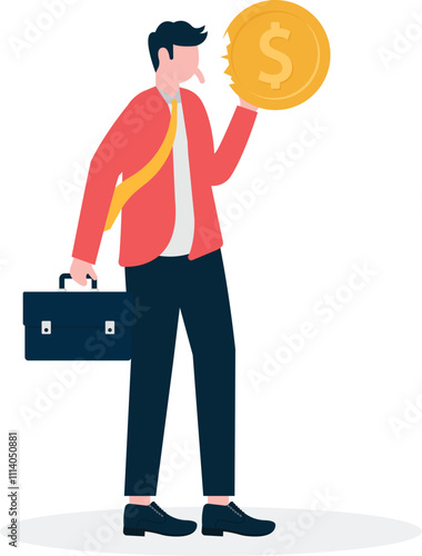 Sweet money, Passion for success. Finance, work , money, gold. reward for victory. Financially successful businessman.
