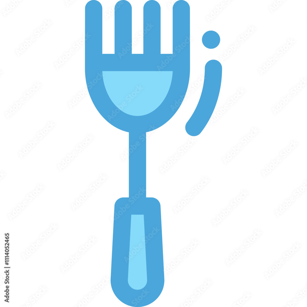 Fork icon illustrating kitchen utensils suitable for culinary themes and activities in a modern design Fork icon illustrating kitchen utensils suitable for culinary themes and activities in a modern design