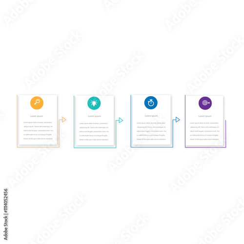 Business template infographic with 3 step, option or section suitable for workflow, presentation,