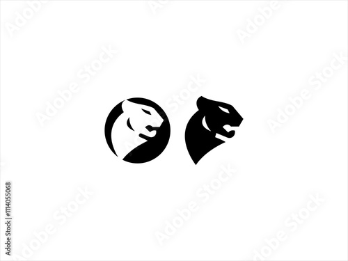 Elegant Panther Logo,Black Panther Emblem,Stealth Panther Logo,Luxury Panther Icon,Modern Panther Symbol,Strong and Elegant Vector Design. 