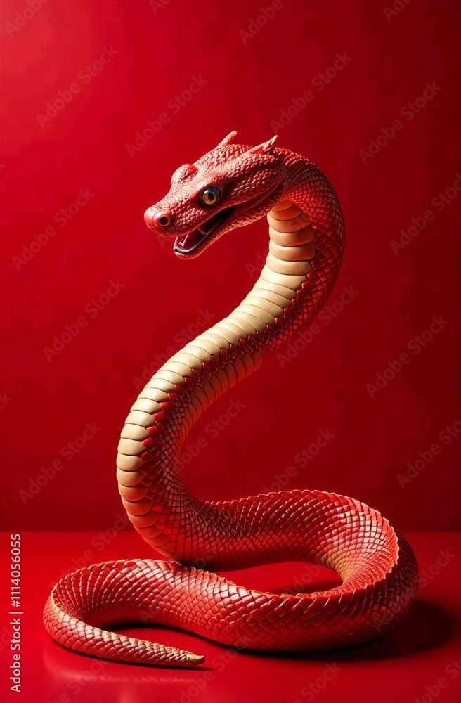 Fototapeta premium snake as a symbol of chinese new year, chinese culture