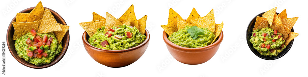 vibrant display of fresh guacamole served in various bowls with crispy tortilla chips, perfect for sharing and enjoying vibrant display of fresh guacamole served in various bowls with crispy tortilla chips, perfect for sharing and enjoying