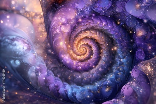 Cosmic Abstract Background with Swirling Patterns photo