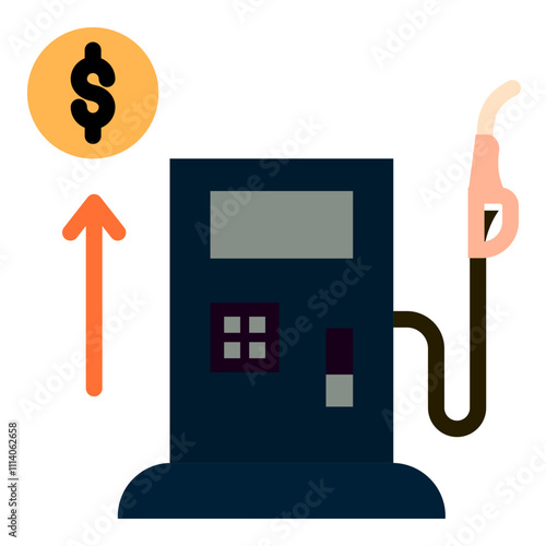 colored recession icon depicting business situation