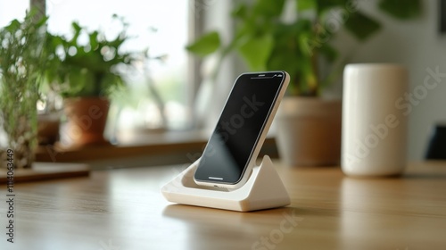 Wallpaper Mural Stylish Modern Phone Stand for a Productive Day Torontodigital.ca