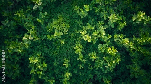 Natural grass lawn photographed from above, showcasing lush green turf texture and dense carpet-like appearance with professional lighting and detailed composition.