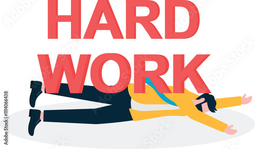 Work hard, overworked. Risk of stress. overwhelming paperwork. overworked or exhausted from overload.

