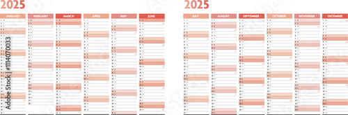2025 calendar planification
