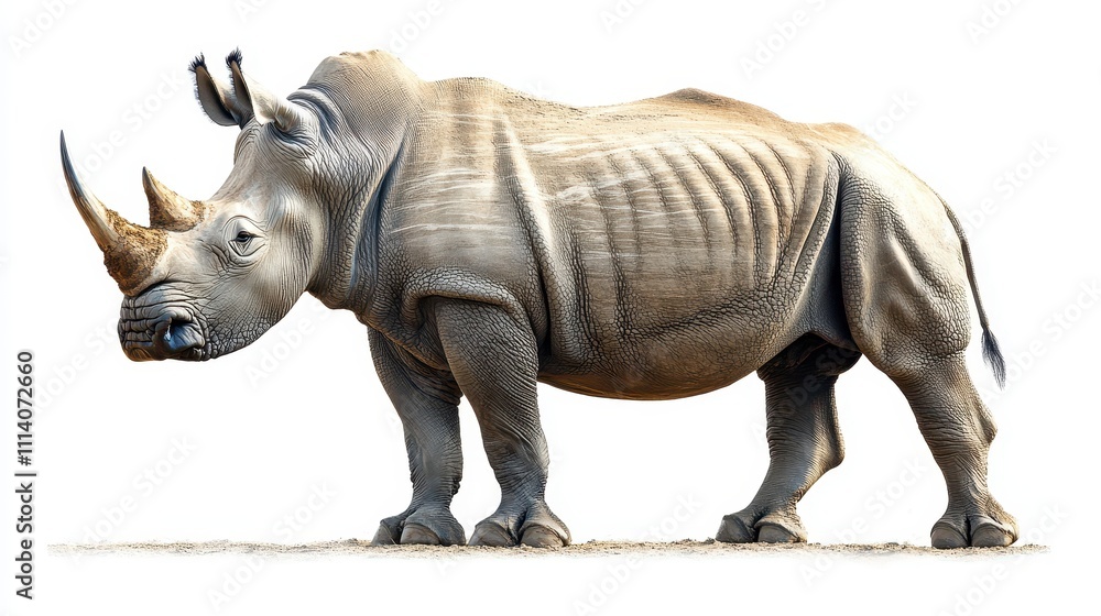 Fototapeta premium Rhinoceros wildlife animal mammal.