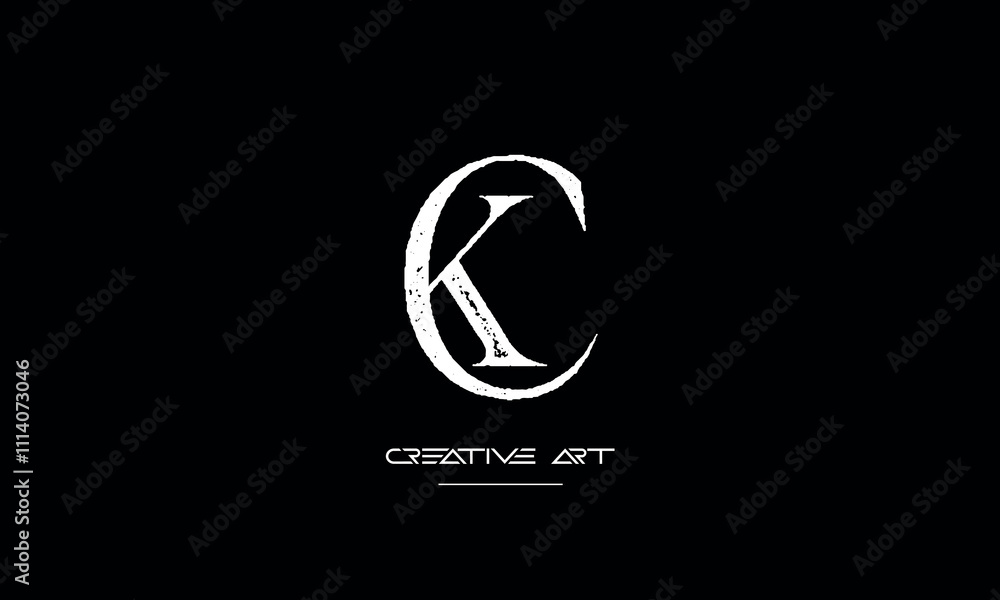 Fototapeta premium KB, BK, K, B abstract letters logo monogram