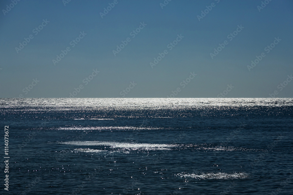 Seascape. Red Sea, sea horizon. Copy space. Seascape. Red Sea, sea horizon. Copy space.