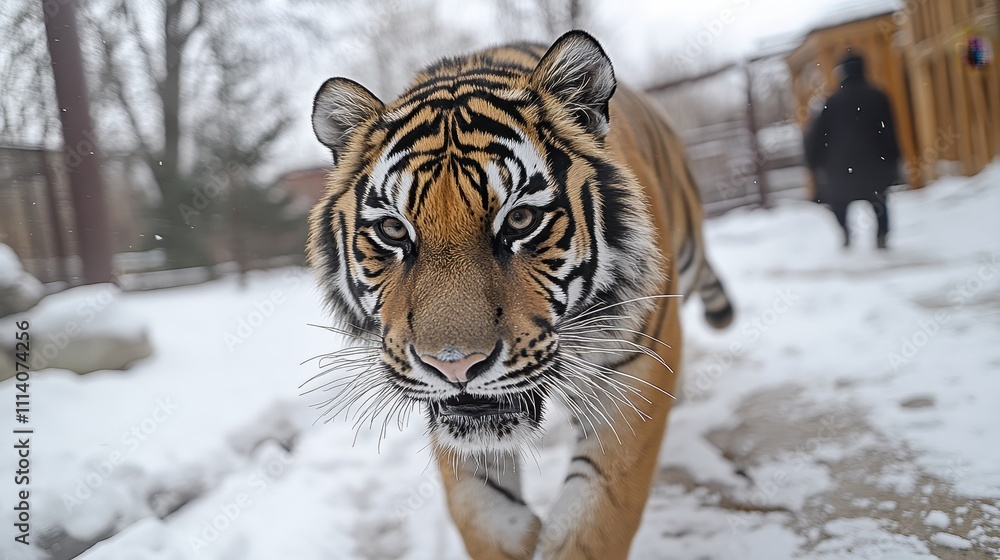 Obraz premium Siberian Tiger animal tiger illustration.