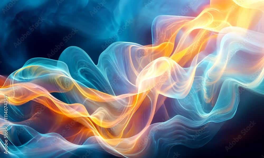 Abstract waves of light in vibrant colors creating a dynamic, flowing visual effect. Abstract waves of light in vibrant colors creating a dynamic, flowing visual effect.