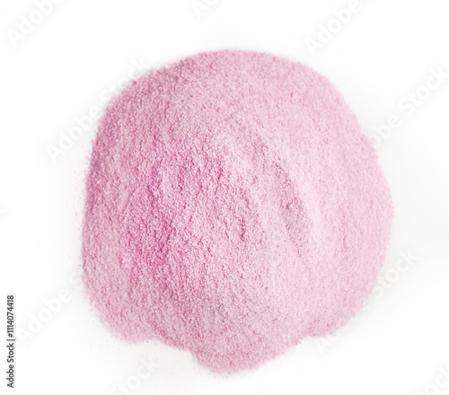 powder pink matcha tea texture