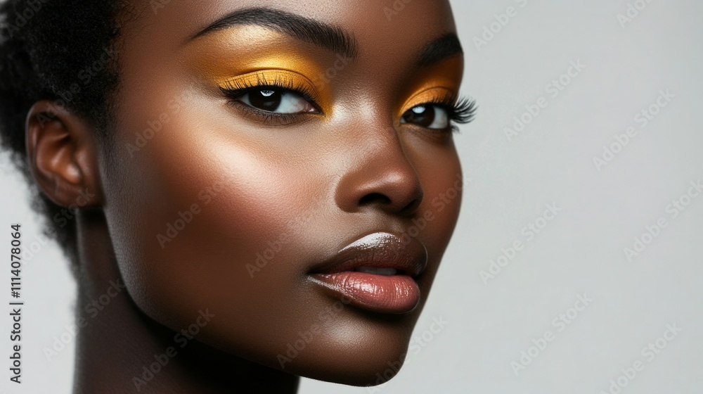 Beautiful young dark skin girl with perfect skin and makeup. Studio cosmetics and skin beauty shoot Beautiful young dark skin girl with perfect skin and makeup. Studio cosmetics and skin beauty shoot
