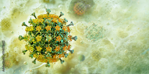 H5N1 avian influenza virus, zoonotic infection, highly contagious to various animal species, poultry, swine. H5N1 mutation and transmission risk between animal species. Focus on health, biosecurity 3D